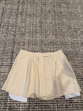 Cream Mini Skirt